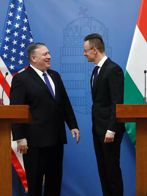 匈牙利外交部长和美国国务卿